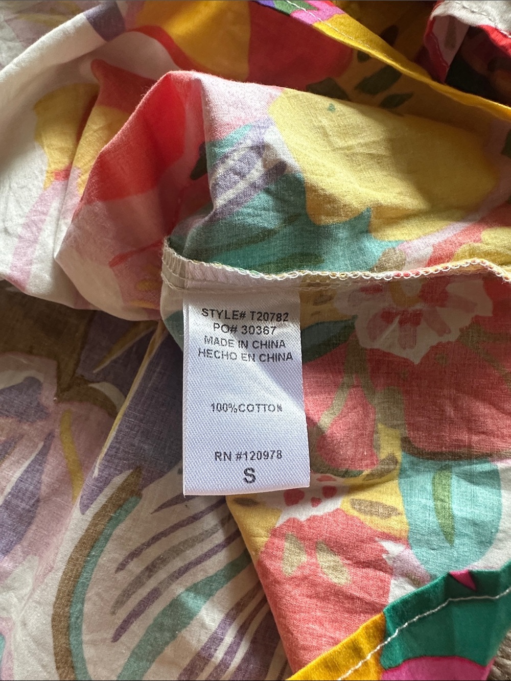 Entro Multicolor Floral Ruffle Tank - Picture 6 of 6